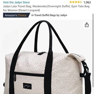 Jadyn snow leopard gym travel bag